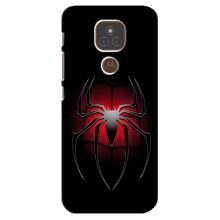 Чехол с человеком пауком для Motorola MOTO E7 Plus - (AlphaPrint) (Паук марвел)