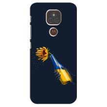 Чехол для Патриота Украины Motorola Moto E7 Plus - (AlphaPrint) – Коктейль молотова