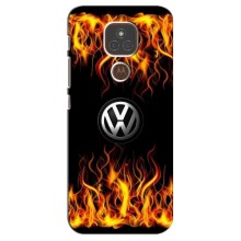 Чехол "Фольксваген" для Motorola Moto E7 Plus (Огненный Лого)