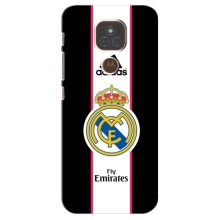 Чехол для Motorola MOTO E7 Plus с принтом (Лого Real Madrid)