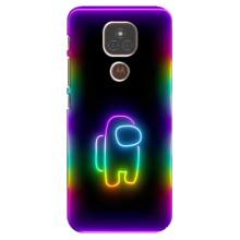 Чехол Амонг Ас для Motorola MOTO E7 Plus (AlphaPrint) (Яркий скин)