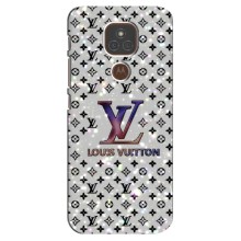 Чохол Стиль Louis Vuitton на Motorola MOTO E7 Plus (Яскравий LV)