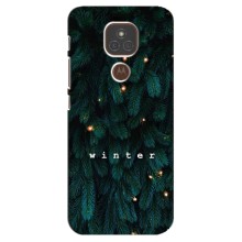Новогодние, Праздничные Чехлы для Motorola MOTO E7 Plus - 2024 год (Winter)