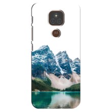 Силиконовый чехол с КАРТИНКАМИ лето для Motorola MOTO E7 Plus (AlphaPrint) (Гори)