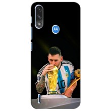 Чохли для Motorola MOTO E7i / E7 Power (Leo чемпіон) (AlphaPrint) (Кубок Мессі)