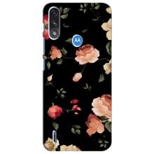 Чохли з квітами для Motorola Moto E7i / E7 Power (VPrint) (Трояндочки)