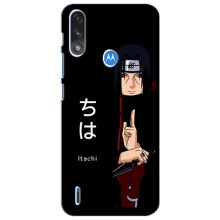 Чехлы с картинкой Итачи Учиха на Motorola MOTO E7i / E7 Power (Итачи на черном)