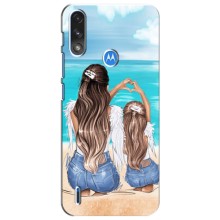 Чохол з друком для Motorola Moto E7i / E7 Power - (Мама з дитинкою) (AlphaPrint) (Мама з донькою)