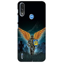 Чехлы с картинкой ЗСУ для Motorola Moto E7i / E7 Power (AlphaPrint) (Солдат ЗСУ)