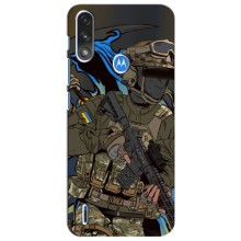 Чехлы с картинкой ЗСУ для Motorola Moto E7i / E7 Power (AlphaPrint) (Воїн ЗСУ)