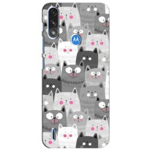 Чохли з Котиками для Motorola Moto E7i / E7 Power (VPrint) (Мальовані котики)