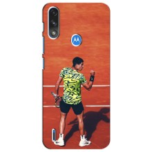 Чехлы с принтом Спортивная тематика для Motorola Moto E7i / E7 Power – Алькарас Теннисист