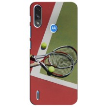 Чехлы с принтом Спортивная тематика для Motorola Moto E7i / E7 Power – Ракетки теннис