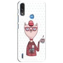 Чехол на тематику: Коты для Motorola MOTO E7i / E7 Power (Кот аристократ)