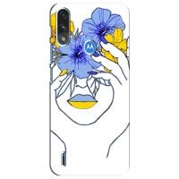Чохол на Motorola Moto E7i / E7 Power (Український дизайн) (Українка на всю голову)