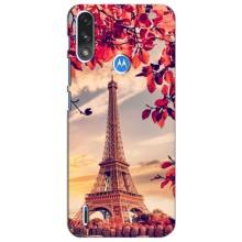 Чехол с Эйфелевой башней на Motorola Moto E7i / E7 Power (Paris photo)