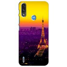 Чехол с Эйфелевой башней на Motorola Moto E7i / E7 Power (Яркая башня)