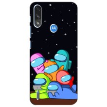 Чохли Амонг Ас для Motorola Moto E7i / E7 Power (AlphaPrint) (Скіни в космосі)