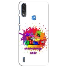 Чохли Амонг Ас для Motorola Moto E7i / E7 Power (AlphaPrint) (Яскравий АмонгАс)
