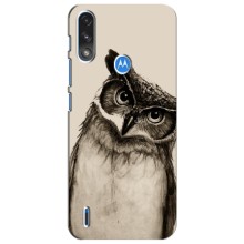 Чохол з пташками на Motorola Moto E7i / E7 Power (VPrint) (Сова)