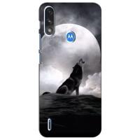 Чохол з Вовком на Motorola Moto E7i / E7 Power (Вовк і місяць)