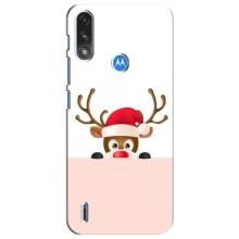 Чохол Санта Клаус для Motorola Moto E7i / E7 Power (Оленя)