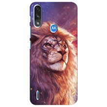 Чохол з картинкою ЛЕВ для Motorola Moto E7i / E7 Power (VPrint) (Красочний Лев)
