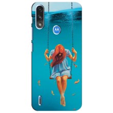 Чехол Стильные девушки на Motorola Moto E7i / E7 Power (Девушка на качели)
