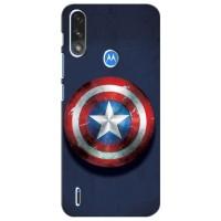 Чехол с Щитом Капитана Америки на Motorola Moto E7i / E7 Power (Щит Капитана Америки)