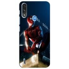 Чохол Супергерой Людина Павук на Motorola Moto E7i / E7 Power (Павук на домі)