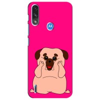 Чехол (ТПУ) Милые собачки для Motorola Moto E7i / E7 Power (Веселый Мопсик)