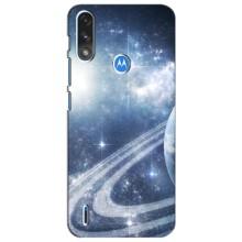 Чехол (ТПУ) с планетами на Motorola Moto E7i / E7 Power (Сатурн)
