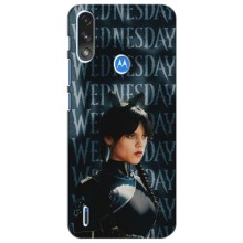 Чохли Венсдей на Motorola Moto E7i / E7 Power Уенсдей (AlphaPrint) (Венздей кішка)