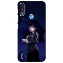 Чохли Венсдей на Motorola Moto E7i / E7 Power Уенсдей (AlphaPrint) (Венздей з парасолькою)
