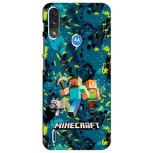 Чехлы для Motorola MOTO E7i / E7 Power (Персонажи Майн Крафт) – Майнкрафт