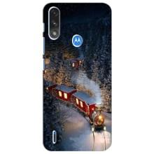 Силіконовий бампер на різдво для Motorola Moto E7i / E7 Power (Потяг)