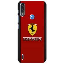Силиконовый бампер с картинкой машины на Motorola Moto E7i / E7 Power (Ferrari Logo)