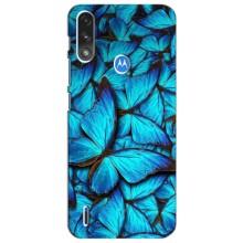 Силиконовый бампер с картинкой животных для Motorola Moto E7i / E7 Power (Крылья бабочек)