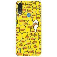 Силиконовый бампер с картинкой животных для Motorola Moto E7i / E7 Power (Особенный)