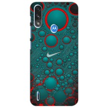 Силиконовый Чехол на Motorola MOTO E7i / E7 Power с картинкой Nike (Найк зеленый)