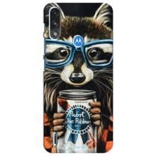 Силіконовий Чохол з Энотами  на Motorola Moto E7i / E7 Power (Єнот в окулярах)