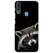 Силіконовий Чохол з Энотами  на Motorola Moto E7i / E7 Power (Стильний Єнот)