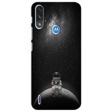Силиконовый Чехол с принтом "Космонавты" на Motorola Moto E7i / E7 Power (Космонавт романтик)