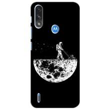 Силиконовый Чехол с принтом "Космонавты" на Motorola Moto E7i / E7 Power (Космонавт)
