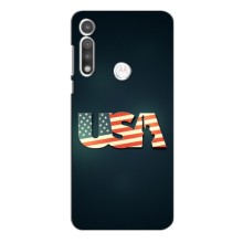 Чехол Флаг USA для Motorola Moto G Fast – USA