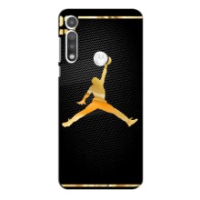 Силиконовый Чехол Nike Air Jordan на Мото Джи Фаст (Джордан 23)