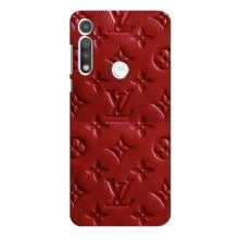 Текстурный Чехол Louis Vuitton для Мото Джи Фаст – Красный ЛВ