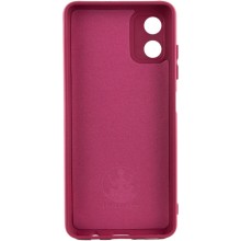 Чохол Silicone Cover Lakshmi Full Camera (A) для Motorola Moto G04 / E14 – Бордовий