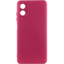 Чехол TPU GETMAN Liquid Silk Full Camera для Motorola Moto G04 / E14 (Бордовый)