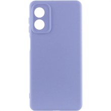 Чехол TPU GETMAN Liquid Silk Full Camera для Motorola Moto G04 / E14 (Сиреневый)